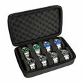 8-Slot Hard Shell Watch Storage Case – Portable Travel Organizer for Watches & Jewelry