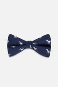 Bow Tie Blue Dino Print