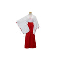 Anime Inuyasha Kikyou Witch Kimono Dress Cosplay Halloween Costume Complete Set AU