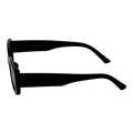 SLIM - Small Rectangle Sunglasses Gloss Black Smoke